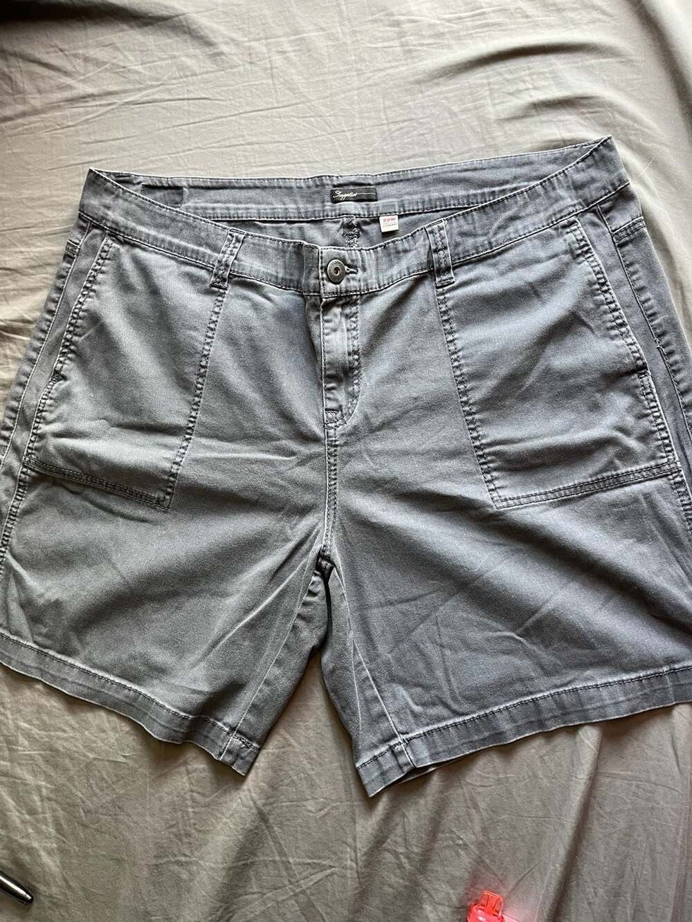 Supplies Women's Gray Utility Bermuda Shorts Size 22W